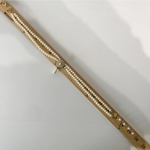 Vintage Signed 6mm Glass Faux Pearl Multi Strand Victorian Necklace Estate Pear - Picture 12 of 14